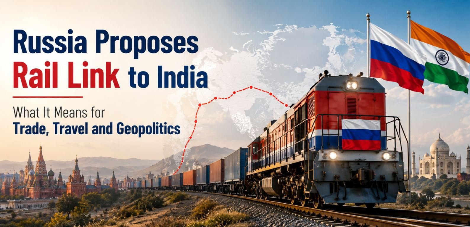 Russia Proposes Rail Link to India - What It Means for Trade, Travel and Geopolitics